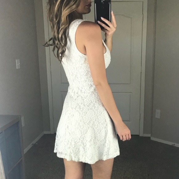 -Ivory Floral Lace Sundress- - Picture 5 of 5